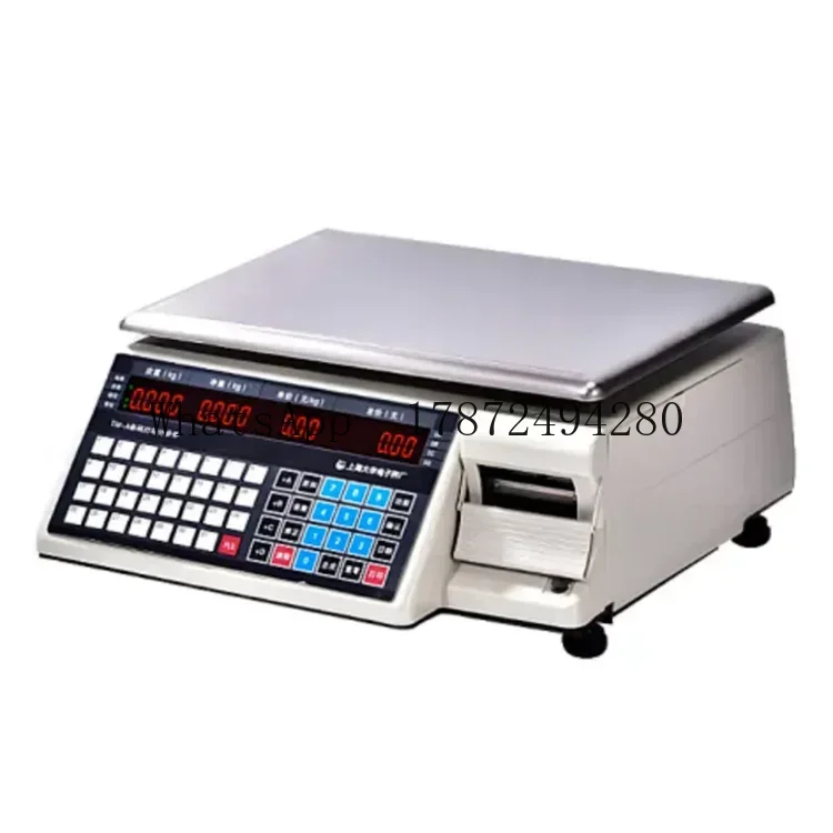 Commercial Label Printing Machine - Timbangan Berat Komersial dengan Printer Barcode,