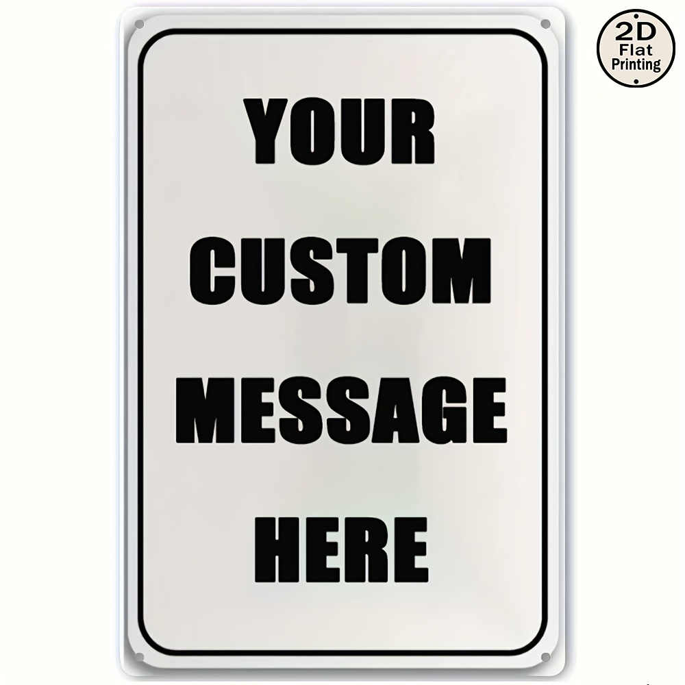 Company Profile Printing - Papan Tanda Logam Kustom dengan Teks,