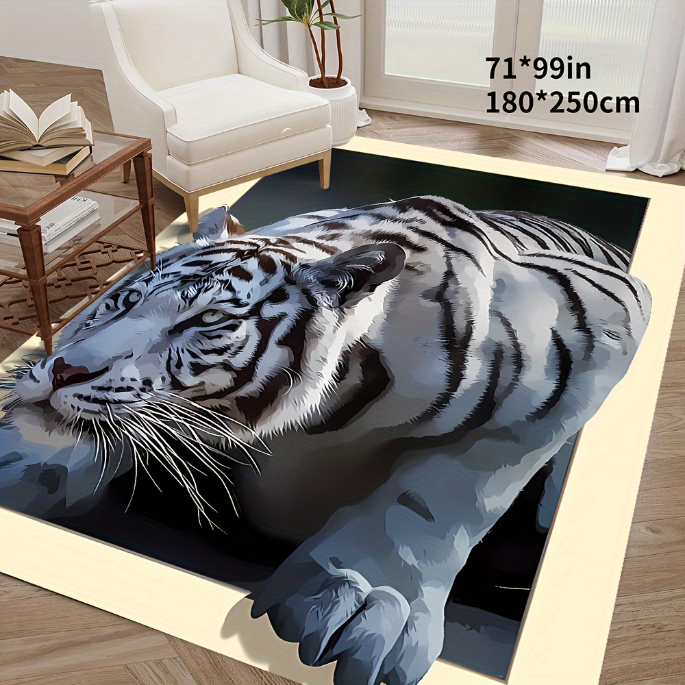 3D Printing Commercial Use - Karpet Bermotif Harimau 3D, Desain Belakang