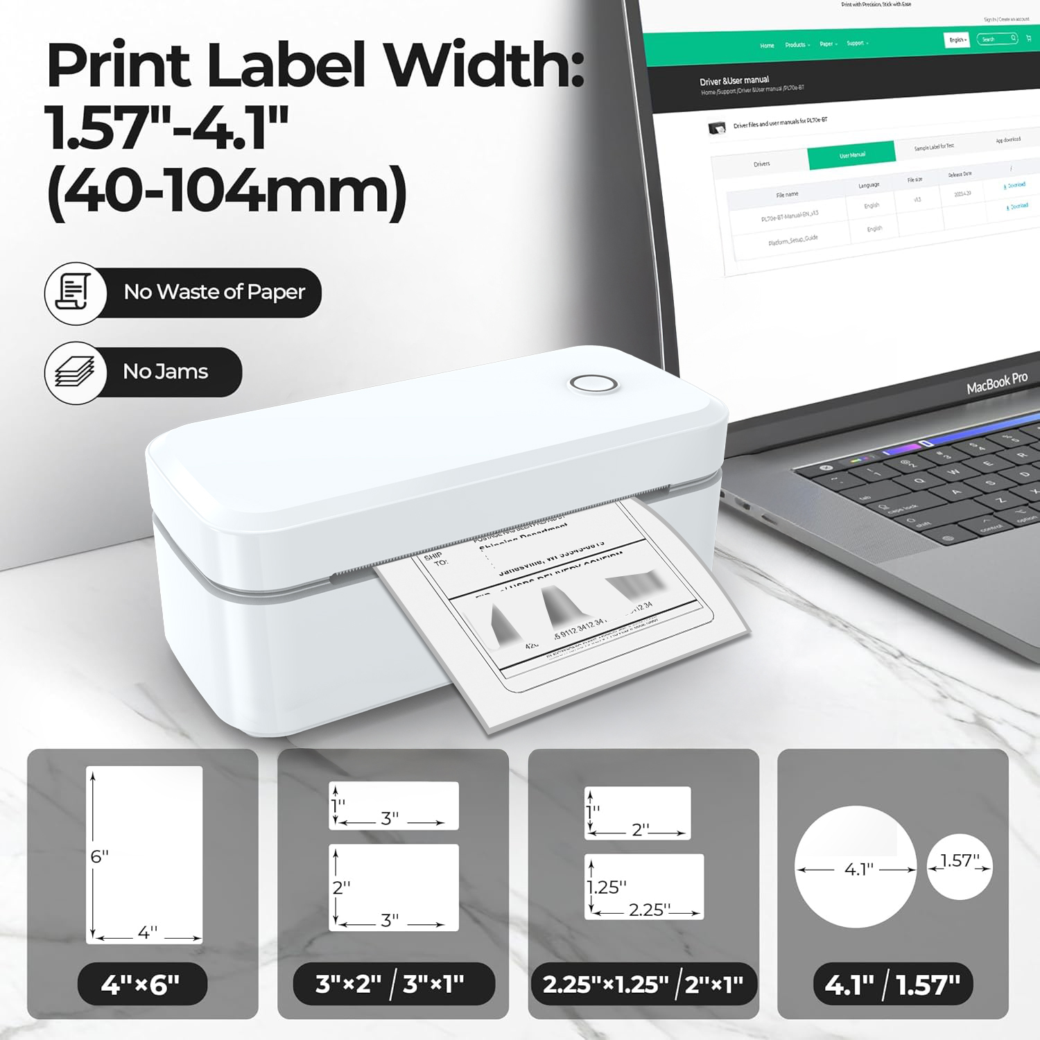Printer Label Termal Bluetooth - Commercial Label Printing Machine ulasan dan harga