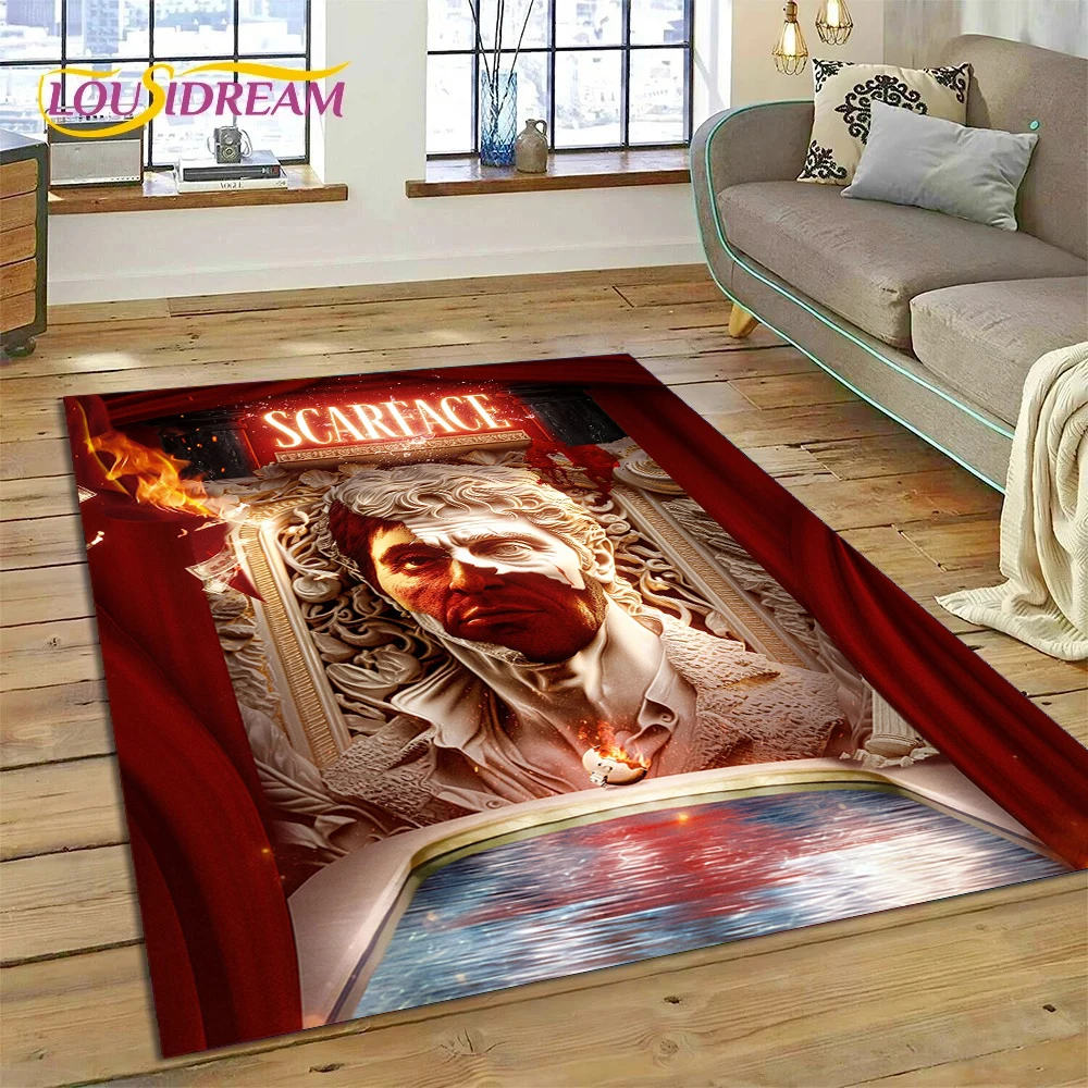 Scarface Tony 3D cetak karpet  - Commercial Printing Machine For Sale ulasan dan harga
