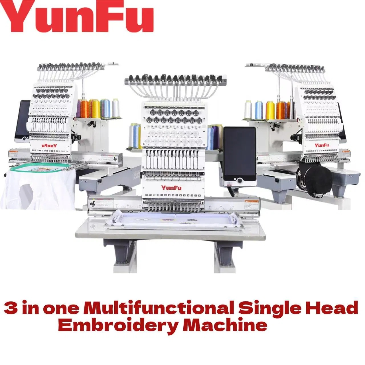 Mesin Bordir 3 in 1 Otomatis I - Commercial Embroidery Machine ulasan dan harga