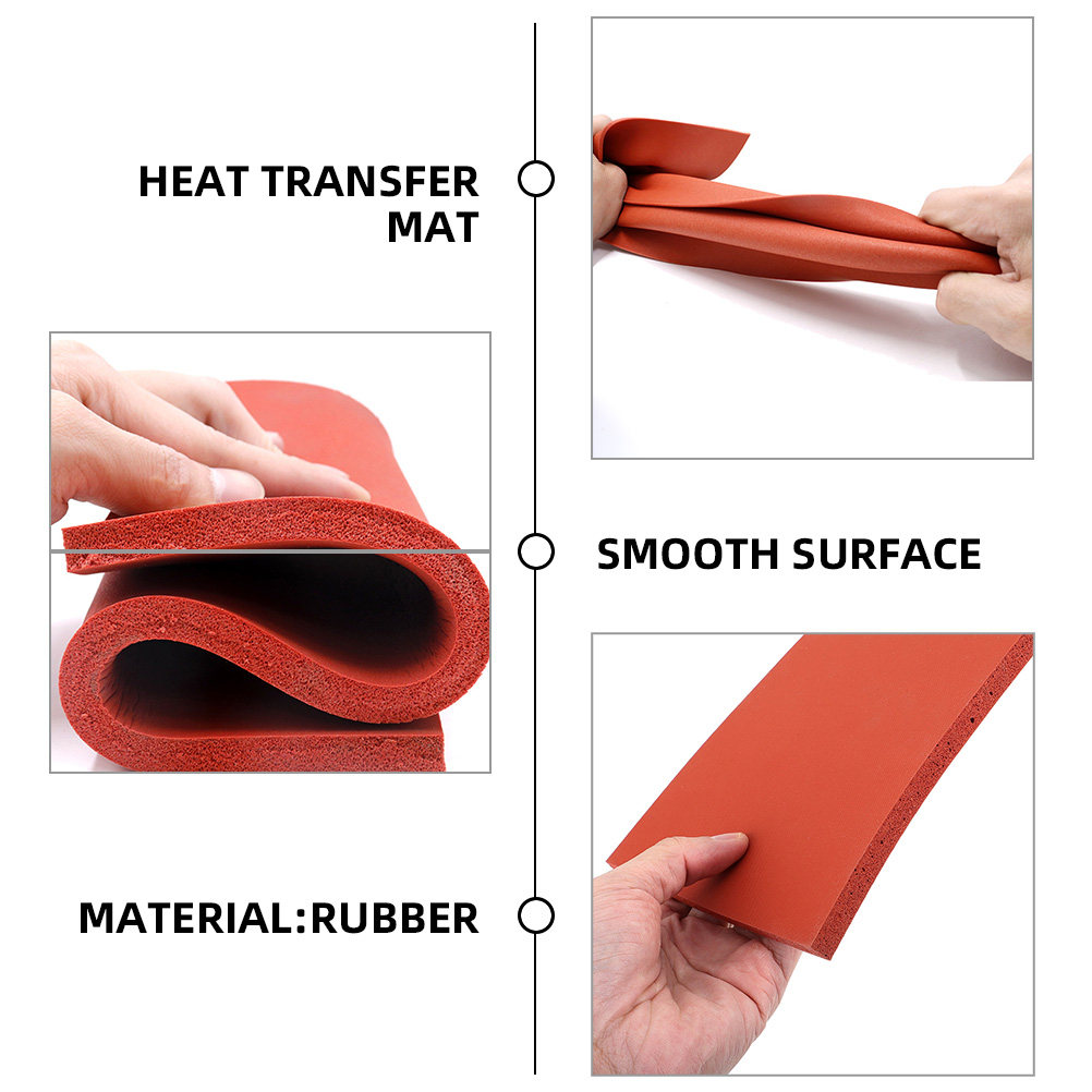 3Pcs Alas Tekan Panas Karet Si - Heat Press Machine ulasan dan harga